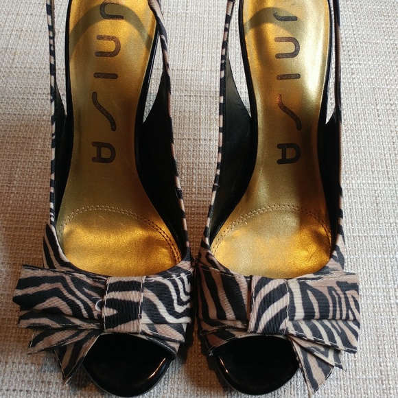 Unisa Tiger Stripe Slingback SIZE 7.5 - Picture 7 of 7